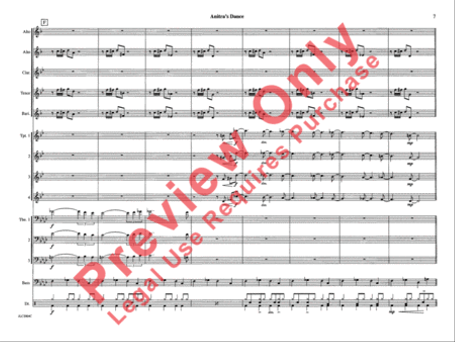 Anitra's Dance (from Peer Gynt Suite) Jazz Ensemble scores gallery preview page 14