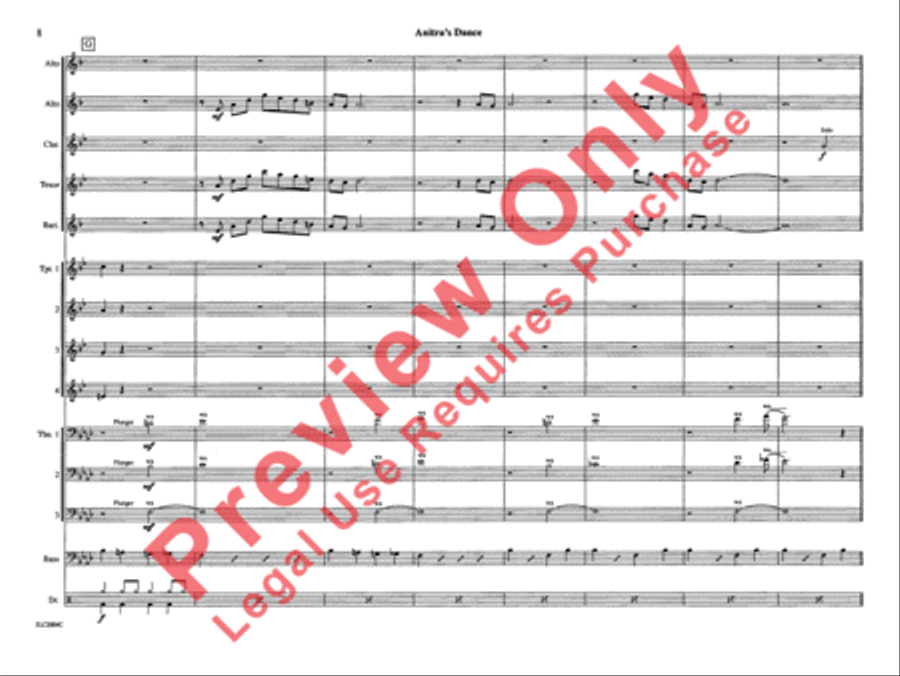 Anitra's Dance (from Peer Gynt Suite) Jazz Ensemble scores gallery preview page 15