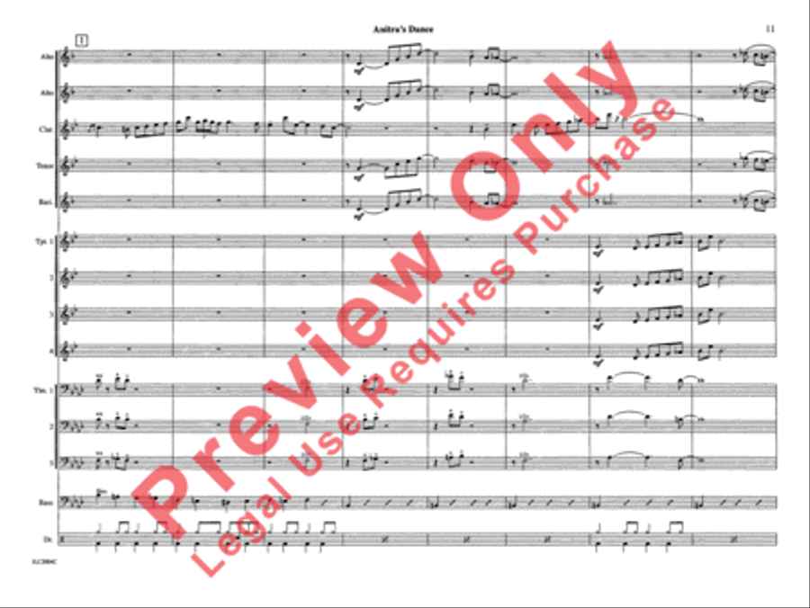 Anitra's Dance (from Peer Gynt Suite) Jazz Ensemble scores gallery preview page 18