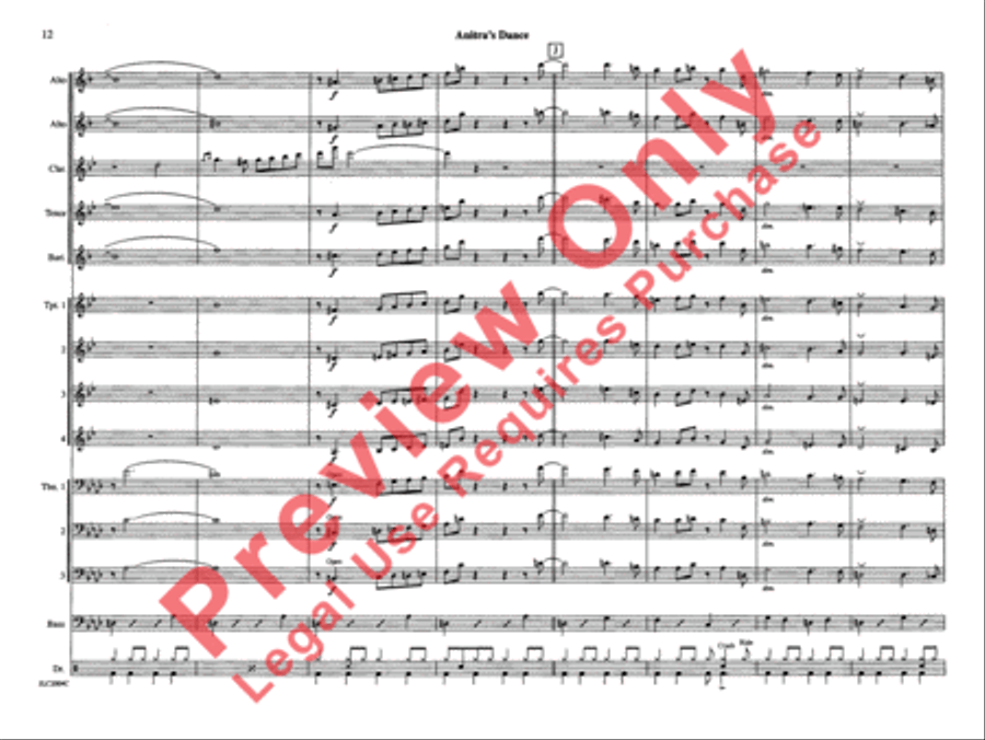 Anitra's Dance (from Peer Gynt Suite) Jazz Ensemble scores gallery preview page 19