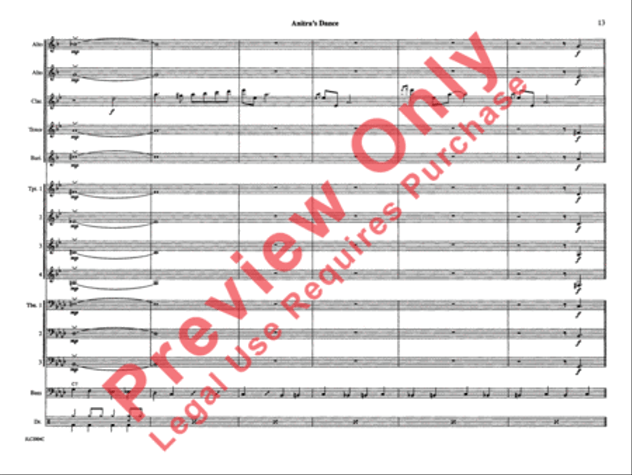Anitra's Dance (from Peer Gynt Suite) Jazz Ensemble scores gallery preview page 20