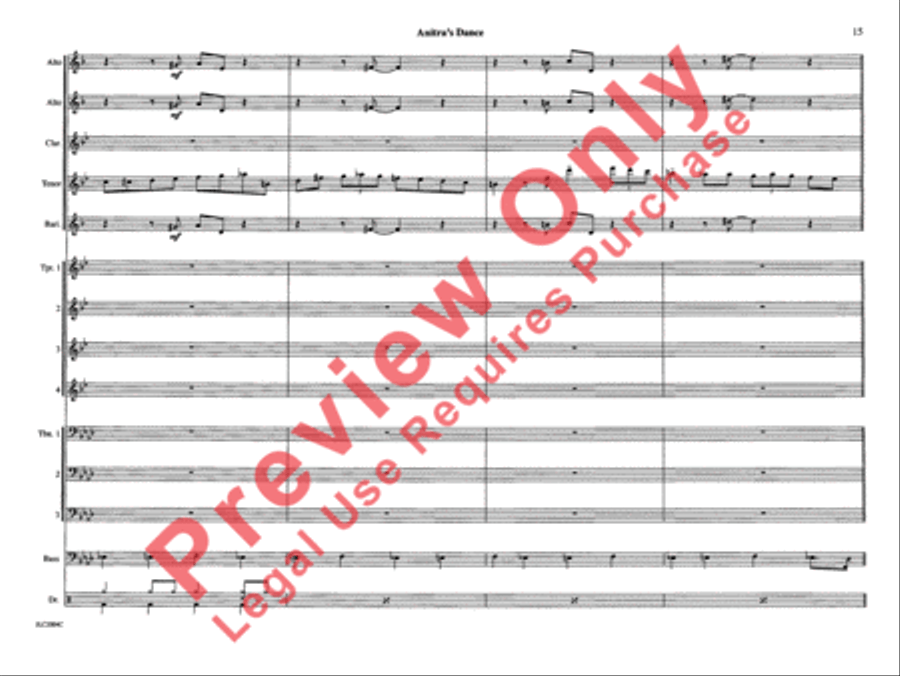 Anitra's Dance (from Peer Gynt Suite) Jazz Ensemble scores gallery preview page 22