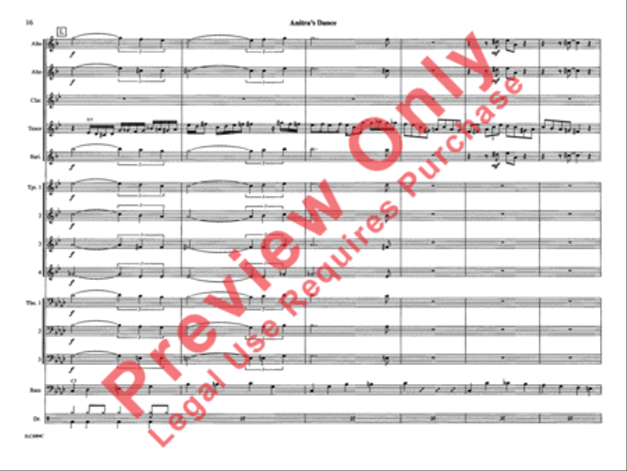 Anitra's Dance (from Peer Gynt Suite) Jazz Ensemble scores gallery preview page 23