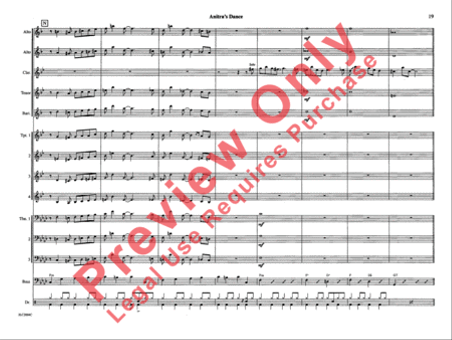 Anitra's Dance (from Peer Gynt Suite) Jazz Ensemble scores gallery preview page 26