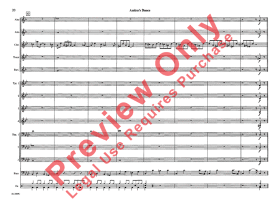 Anitra's Dance (from Peer Gynt Suite) Jazz Ensemble scores gallery preview page 27