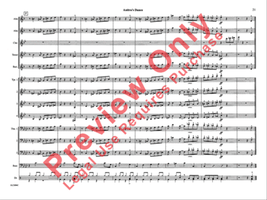 Anitra's Dance (from Peer Gynt Suite) Jazz Ensemble scores gallery preview page 28