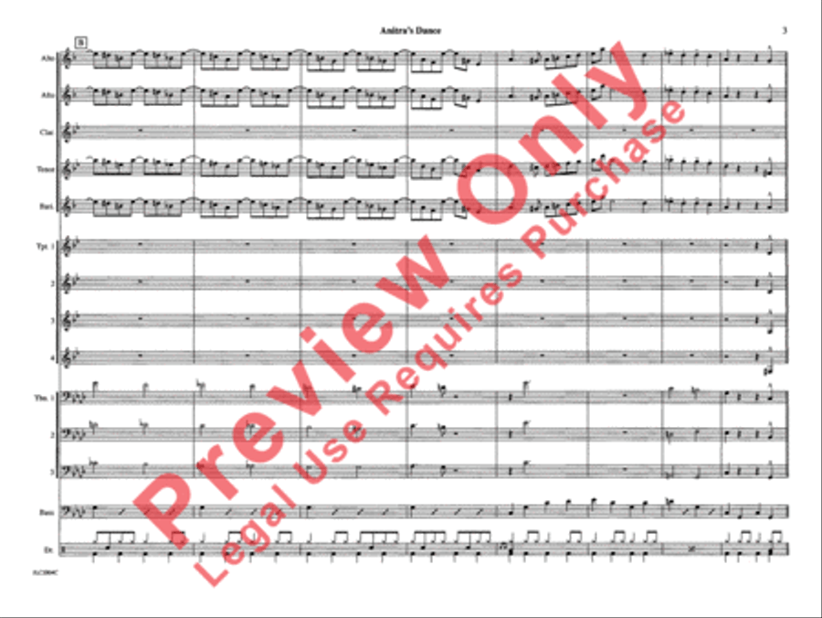 Anitra's Dance (from Peer Gynt Suite) Jazz Ensemble scores gallery preview page 10