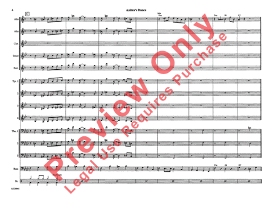 Anitra's Dance (from Peer Gynt Suite) Jazz Ensemble scores gallery preview page 11