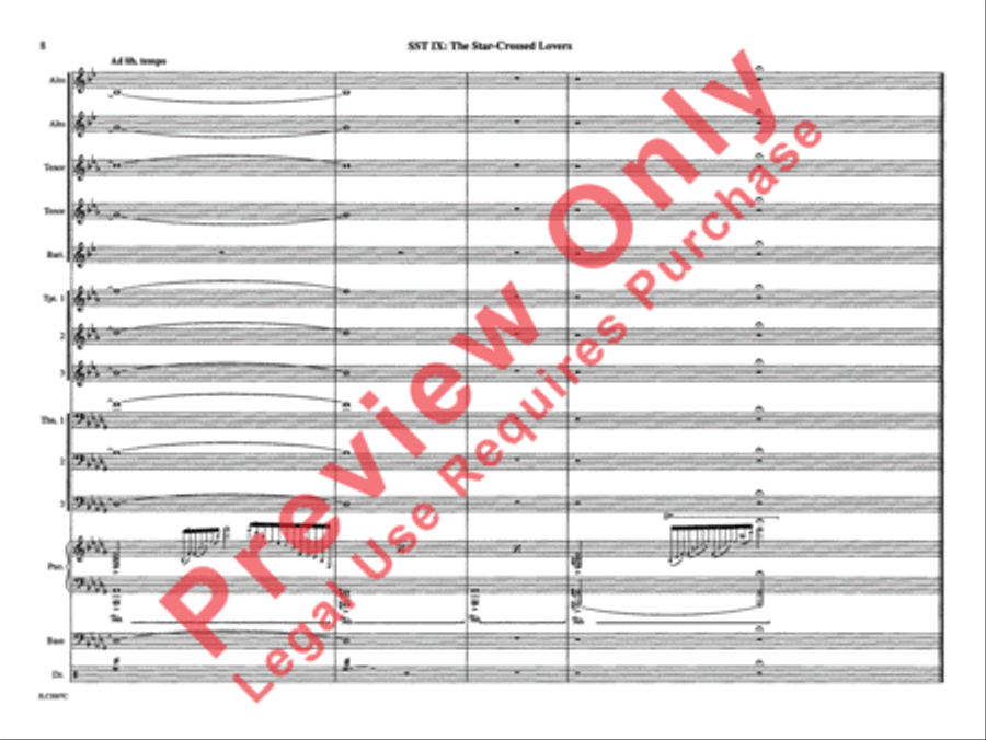 SST IX: The Star Crossed Lovers Jazz Ensemble scores gallery preview page 15
