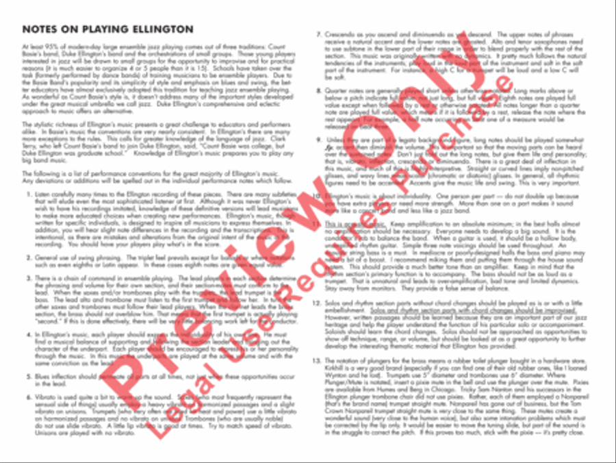 Black and Tan Fantasy Black and Tan Fantasy Jazz Ensemble scores gallery preview page 3