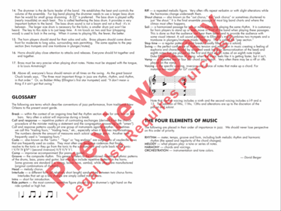 Black and Tan Fantasy Black and Tan Fantasy Jazz Ensemble scores gallery preview page 4
