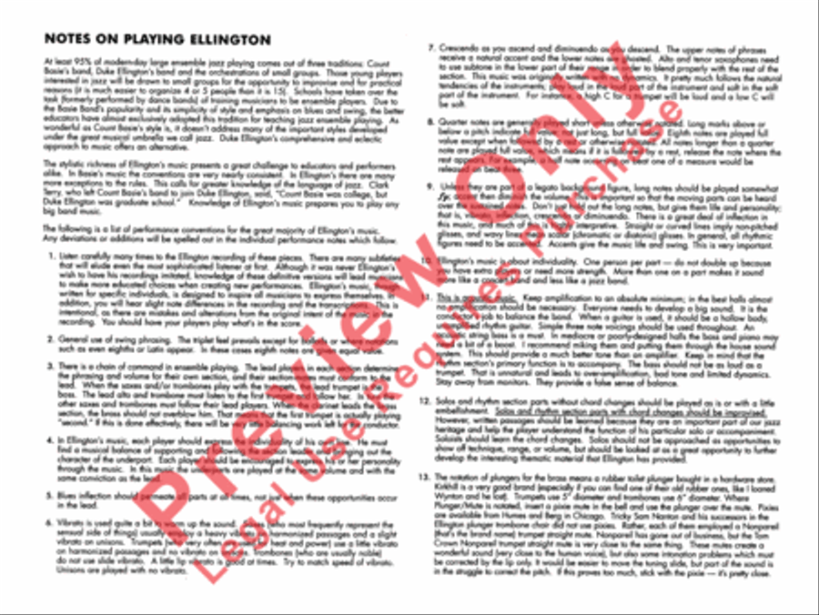 In a Mellow Tone In a Mellow Tone Jazz Ensemble scores gallery preview page 3