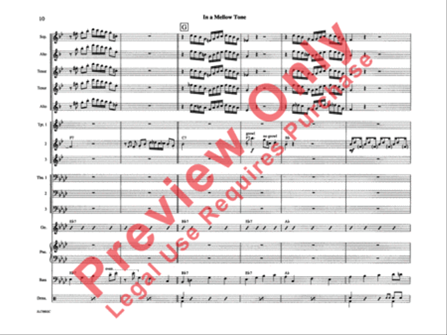 In a Mellow Tone In a Mellow Tone Jazz Ensemble scores gallery preview page 15