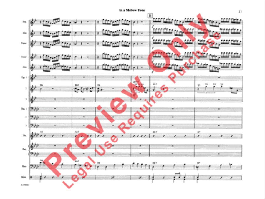 In a Mellow Tone In a Mellow Tone Jazz Ensemble scores gallery preview page 16