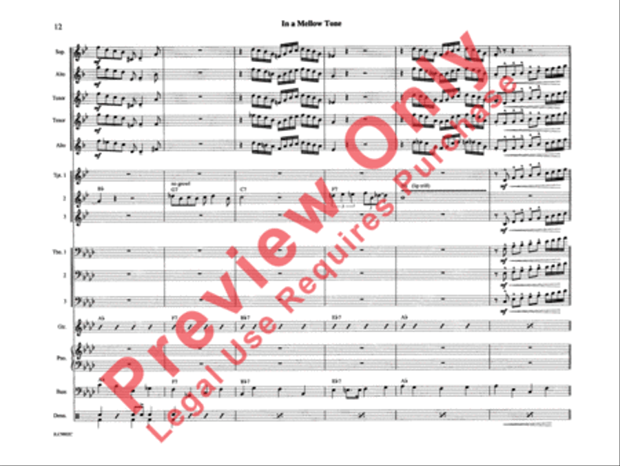 In a Mellow Tone In a Mellow Tone Jazz Ensemble scores gallery preview page 17