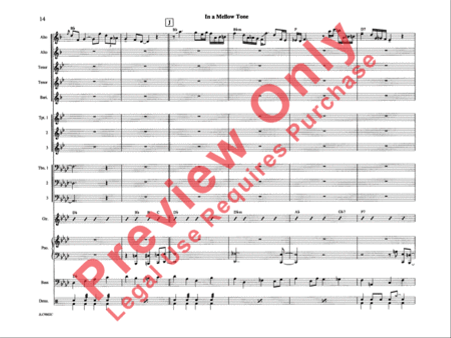 In a Mellow Tone In a Mellow Tone Jazz Ensemble scores gallery preview page 19