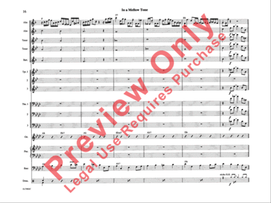 In a Mellow Tone In a Mellow Tone Jazz Ensemble scores gallery preview page 21