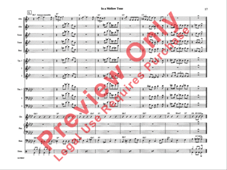 In a Mellow Tone In a Mellow Tone Jazz Ensemble scores gallery preview page 22