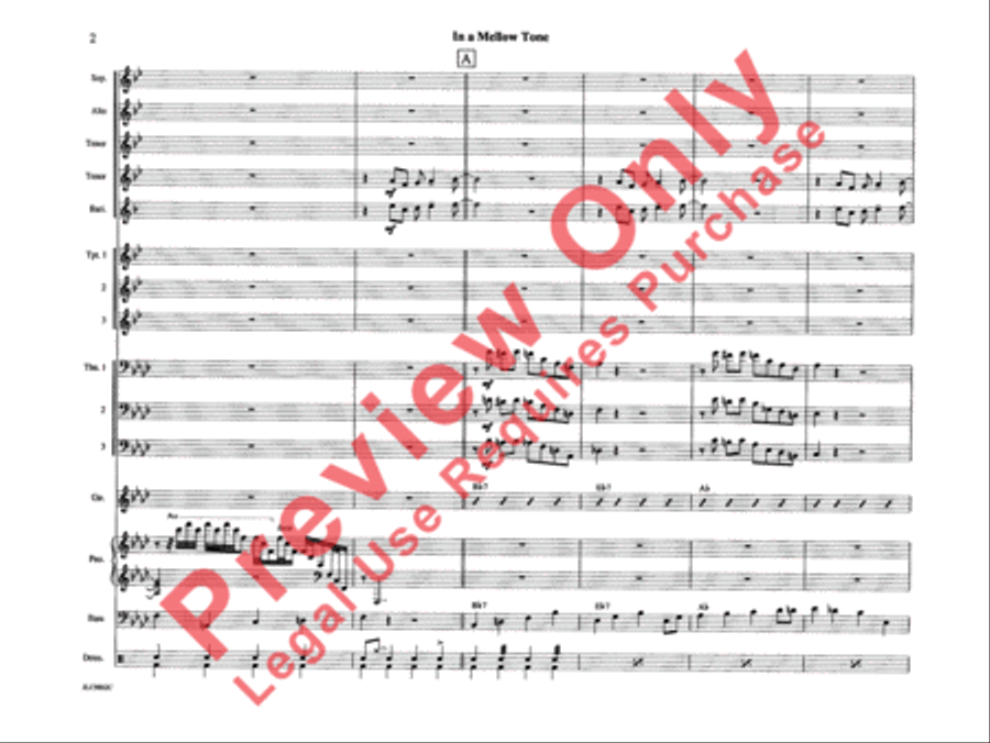 In a Mellow Tone In a Mellow Tone Jazz Ensemble scores gallery preview page 7