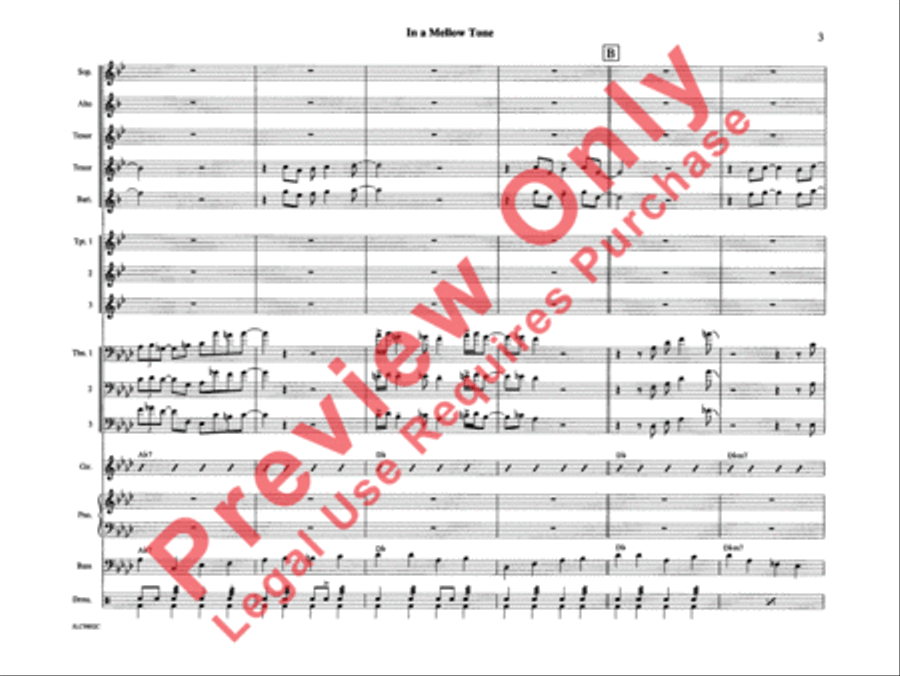 In a Mellow Tone In a Mellow Tone Jazz Ensemble scores gallery preview page 8