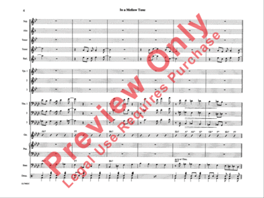 In a Mellow Tone In a Mellow Tone Jazz Ensemble scores gallery preview page 9