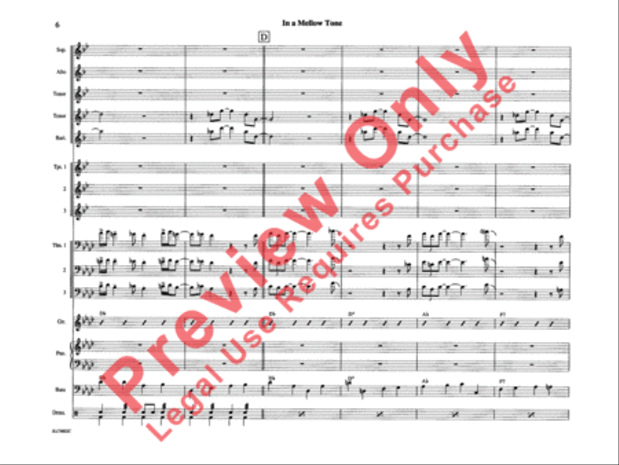 In a Mellow Tone In a Mellow Tone Jazz Ensemble scores gallery preview page 11