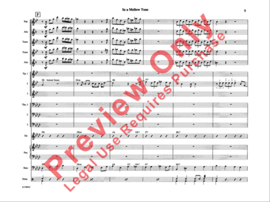 In a Mellow Tone In a Mellow Tone Jazz Ensemble scores gallery preview page 14