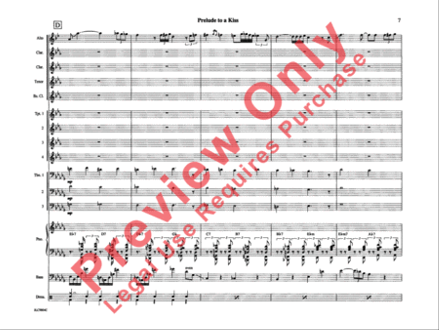 Prelude to a Kiss Prelude to a Kiss Jazz Ensemble scores gallery preview page 12