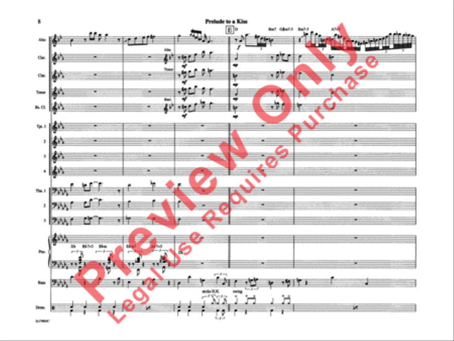 Prelude to a Kiss Prelude to a Kiss Jazz Ensemble scores gallery preview page 13