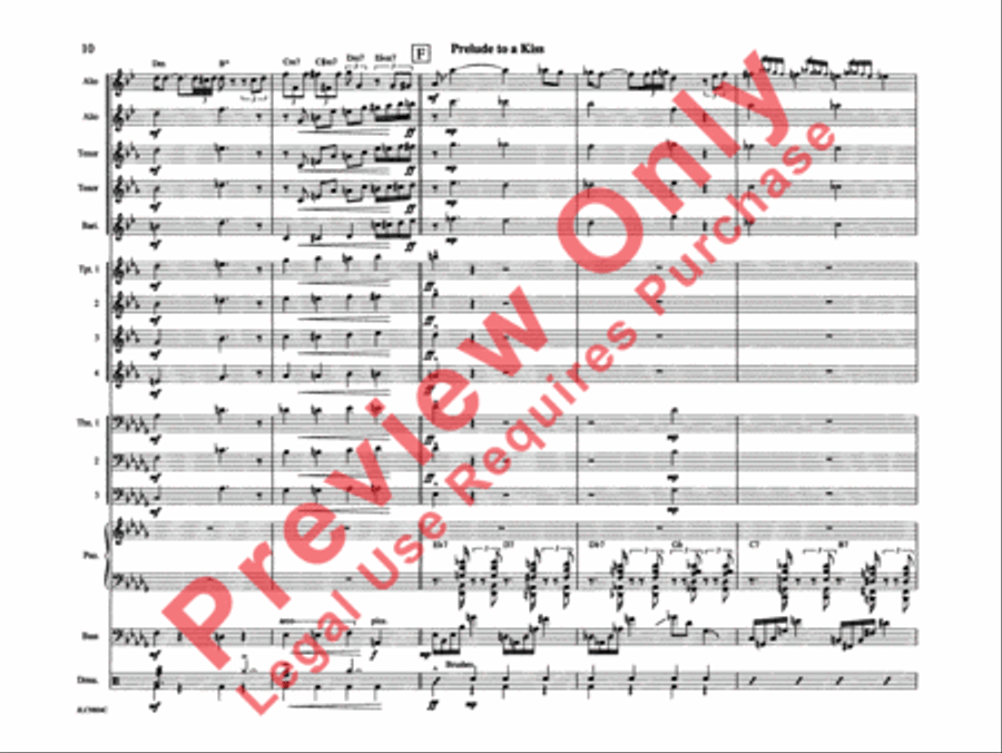 Prelude to a Kiss Prelude to a Kiss Jazz Ensemble scores gallery preview page 15