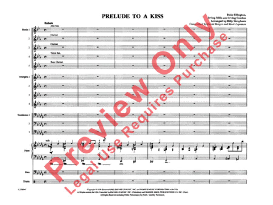 Prelude to a Kiss Prelude to a Kiss Jazz Ensemble scores gallery preview page 6