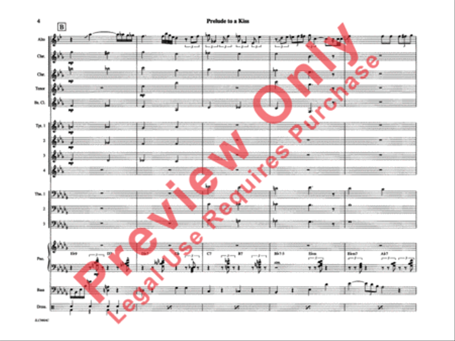 Prelude to a Kiss Prelude to a Kiss Jazz Ensemble scores gallery preview page 9