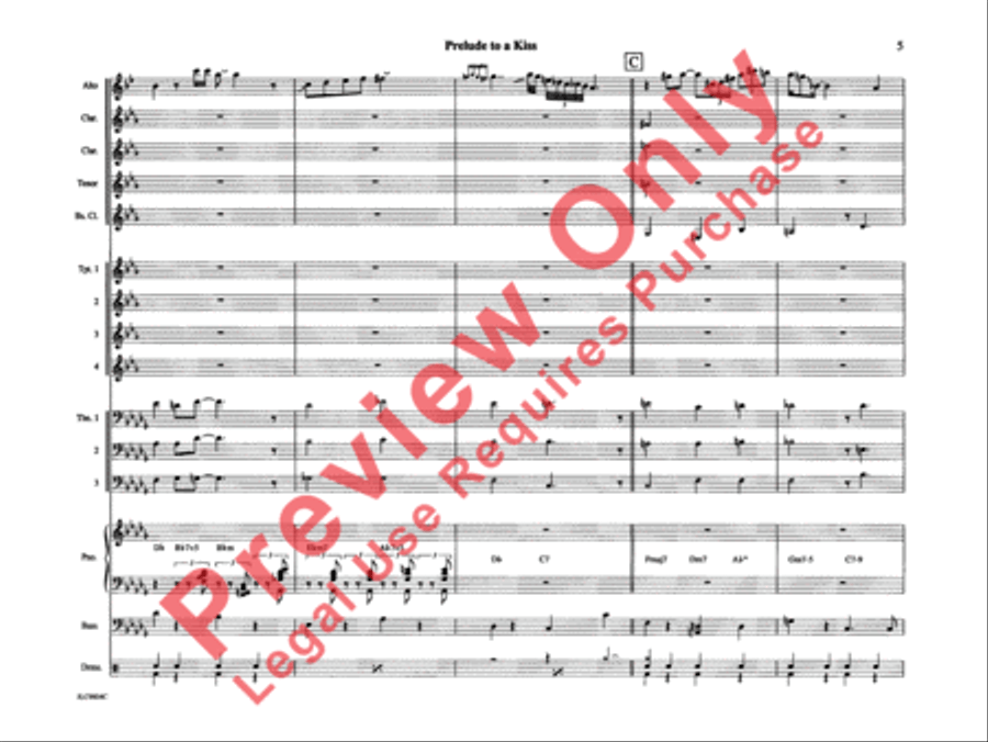 Prelude to a Kiss Prelude to a Kiss Jazz Ensemble scores gallery preview page 10