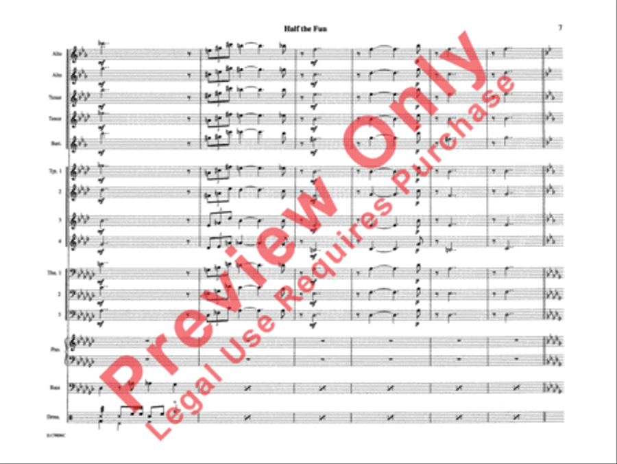 Half the Fun Half the Fun Jazz Ensemble scores gallery preview page 12