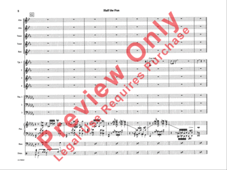Half the Fun Half the Fun Jazz Ensemble scores gallery preview page 13
