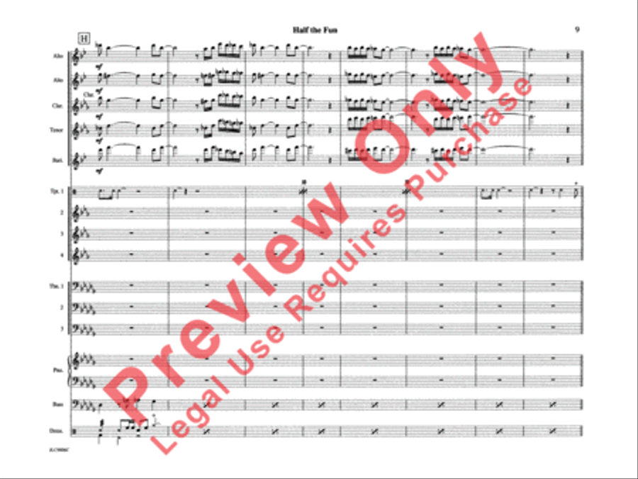 Half the Fun Half the Fun Jazz Ensemble scores gallery preview page 14