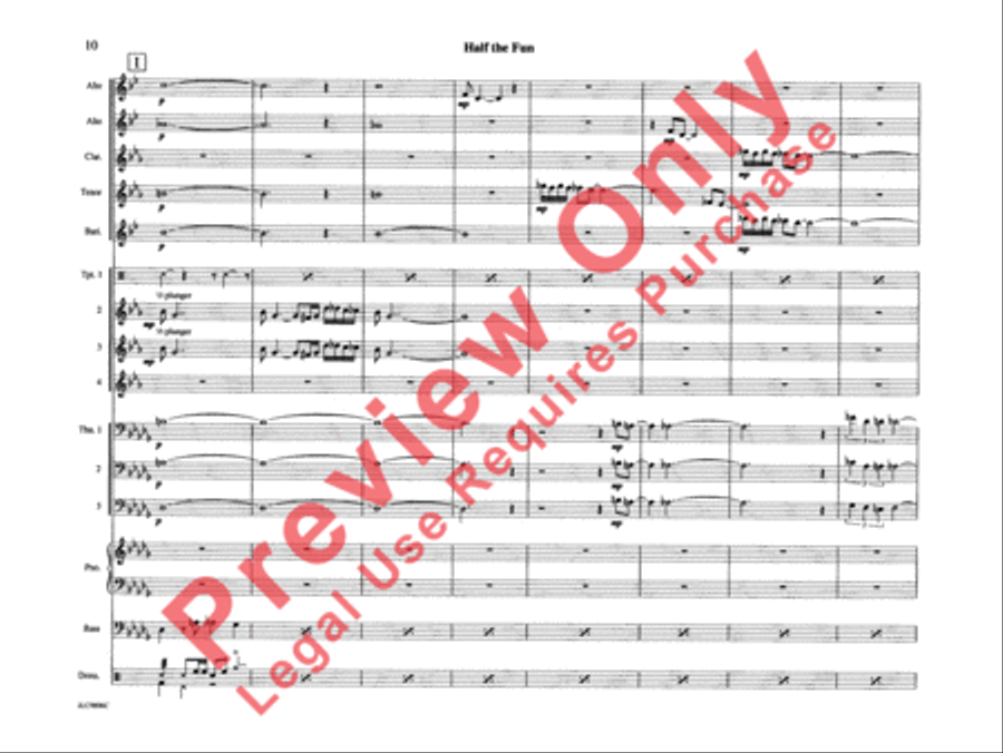 Half the Fun Half the Fun Jazz Ensemble scores gallery preview page 15