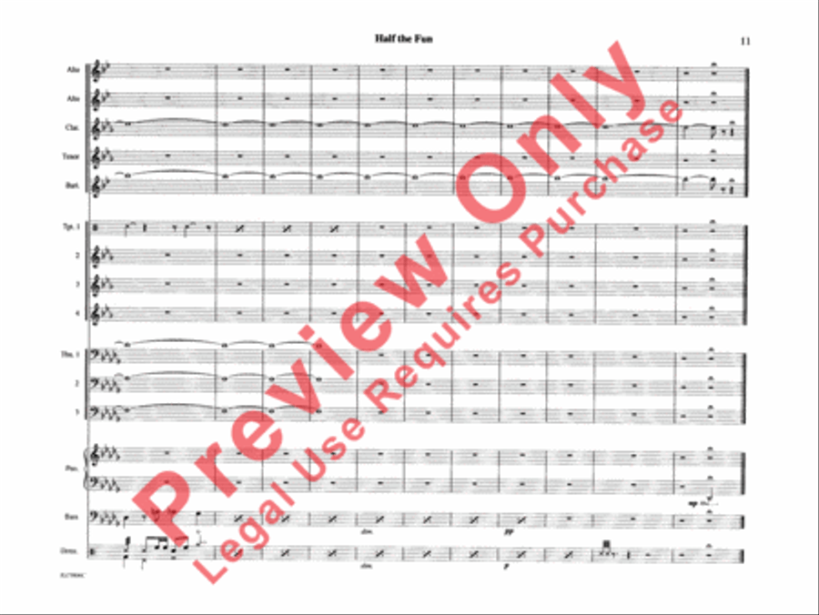 Half the Fun Half the Fun Jazz Ensemble scores gallery preview page 16