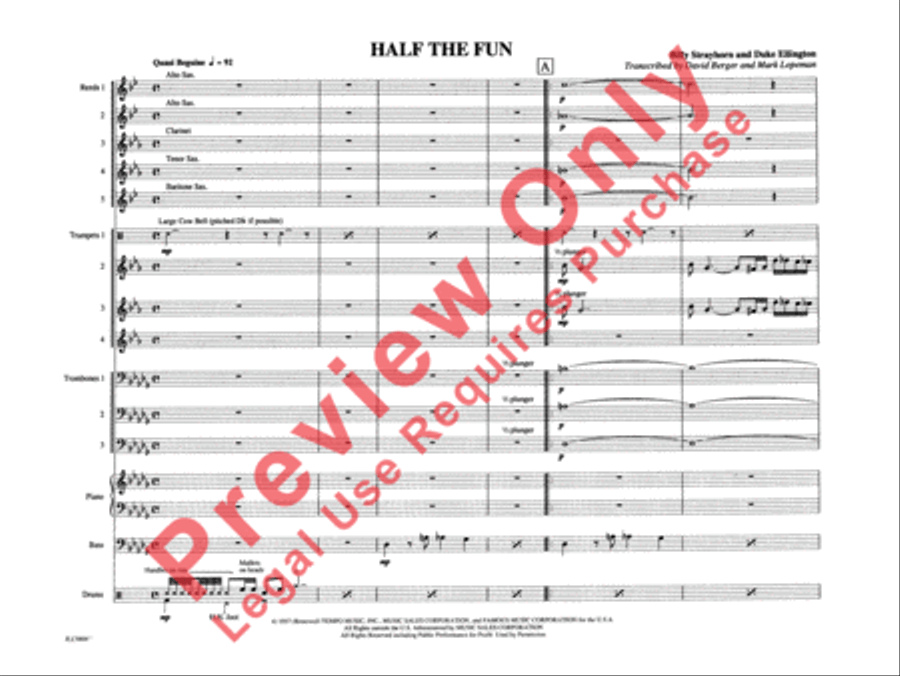 Half the Fun Half the Fun Jazz Ensemble scores gallery preview page 6