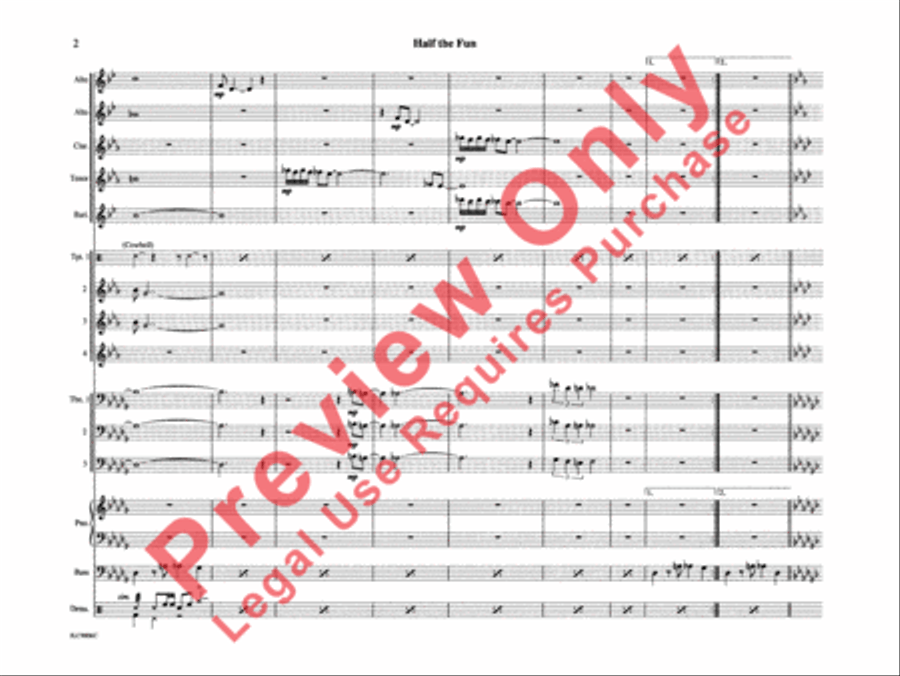 Half the Fun Half the Fun Jazz Ensemble scores gallery preview page 7