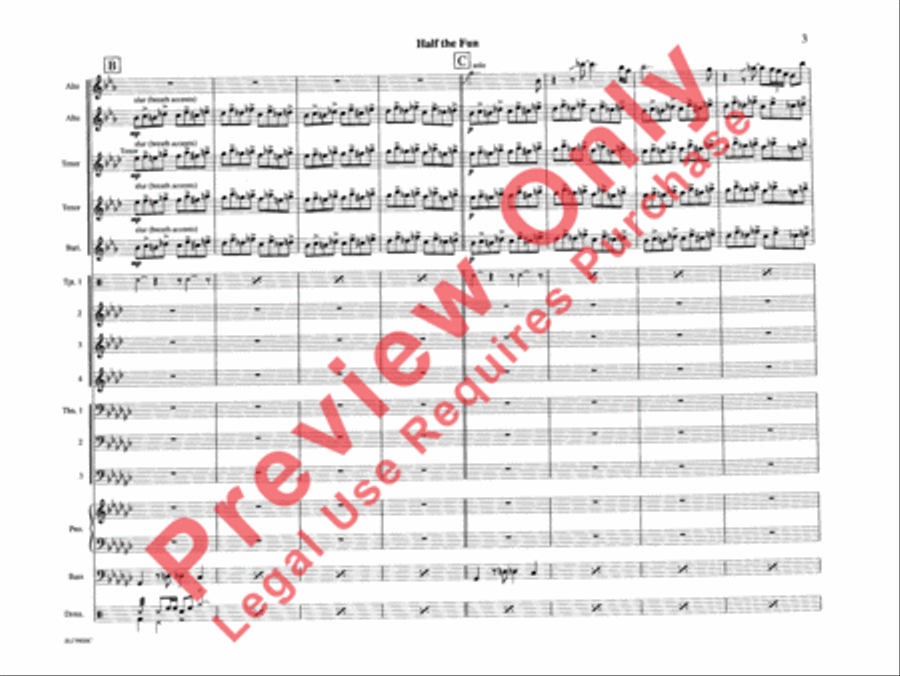 Half the Fun Half the Fun Jazz Ensemble scores gallery preview page 8