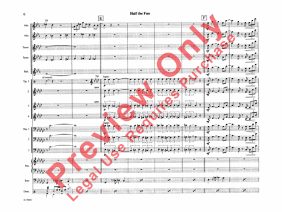 Half the Fun Half the Fun Jazz Ensemble scores gallery preview page 11