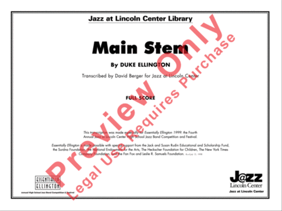 Main Stem Main Stem Jazz Ensemble scores gallery preview page 2