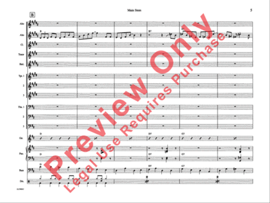 Main Stem Main Stem Jazz Ensemble scores gallery preview page 12