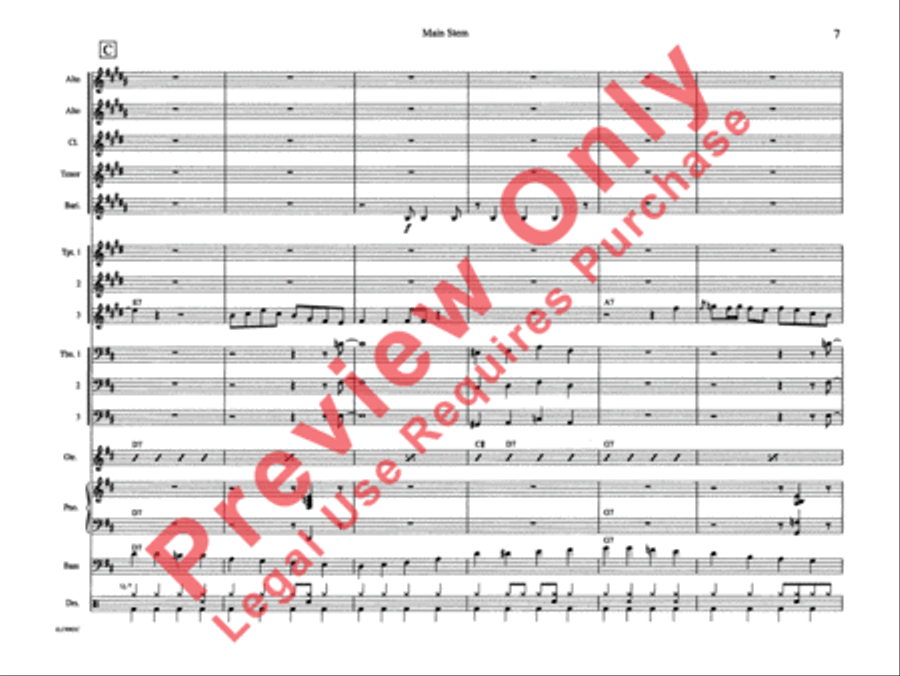Main Stem Main Stem Jazz Ensemble scores gallery preview page 14