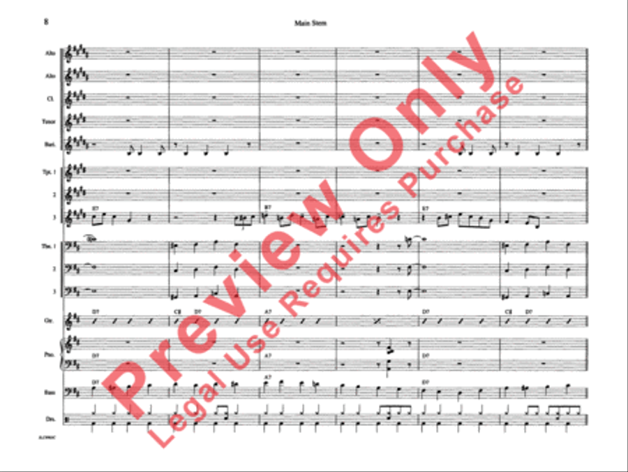 Main Stem Main Stem Jazz Ensemble scores gallery preview page 15