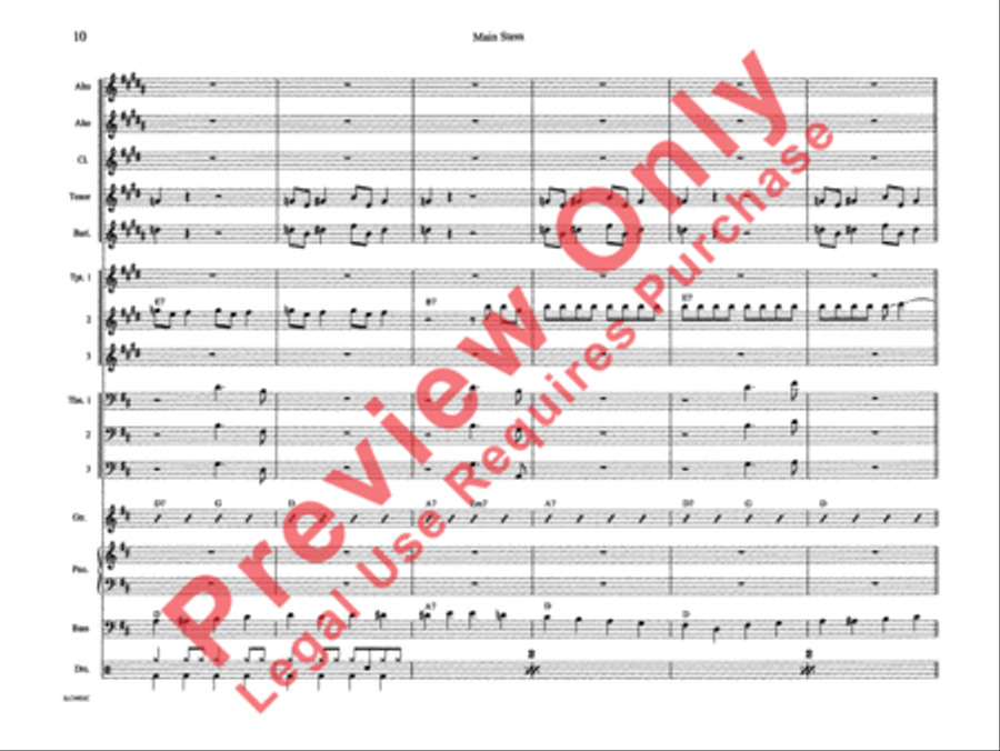 Main Stem Main Stem Jazz Ensemble scores gallery preview page 17