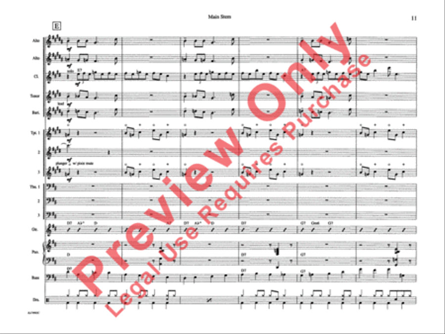 Main Stem Main Stem Jazz Ensemble scores gallery preview page 18