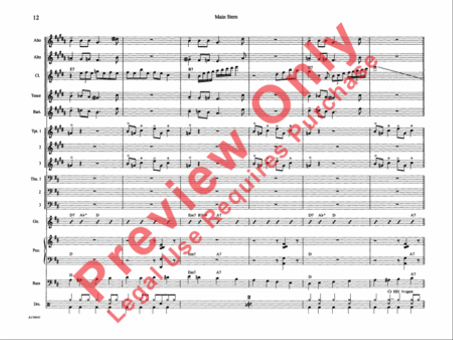 Main Stem Main Stem Jazz Ensemble scores gallery preview page 19