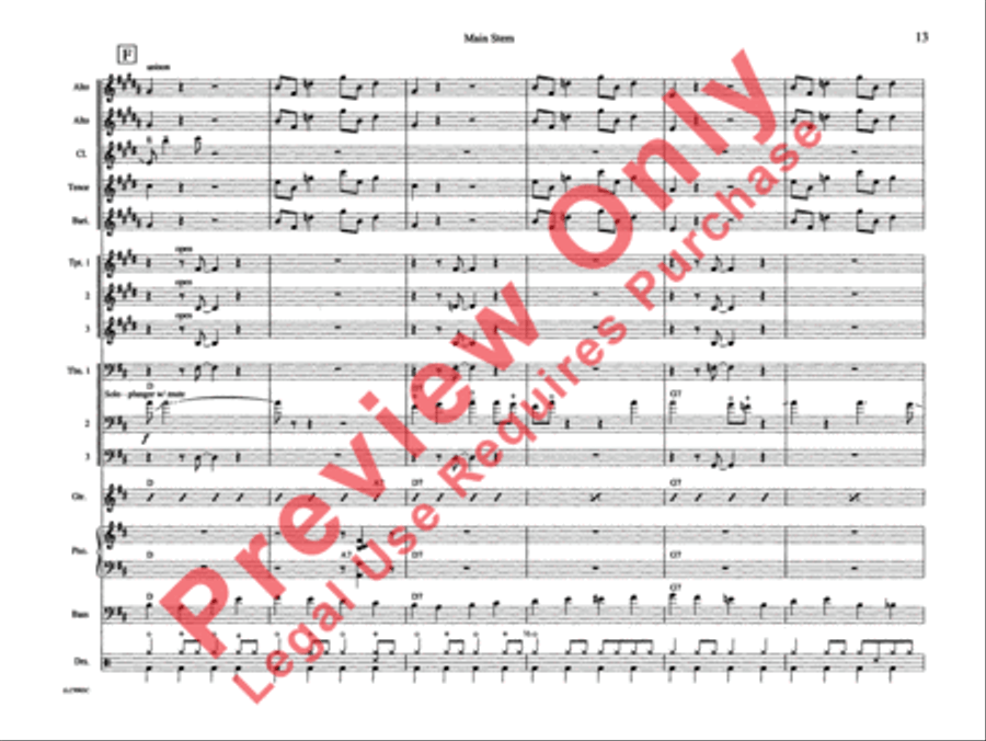 Main Stem Main Stem Jazz Ensemble scores gallery preview page 20